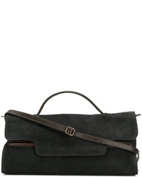 Sac en cuir noir Zanellato