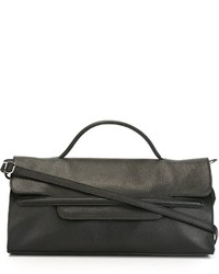 Sac en cuir noir Zanellato