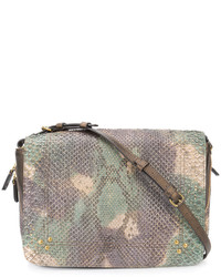 Sac en cuir olive Jerome Dreyfuss