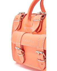 Sac en cuir orange grafea