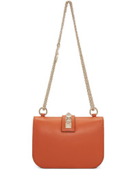 Sac en cuir orange Valentino