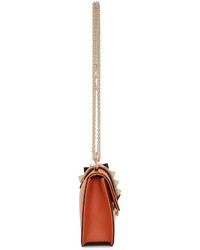 Sac en cuir orange Valentino