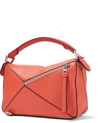 Sac en cuir orange Loewe