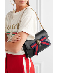 Sac en cuir orné noir Gucci