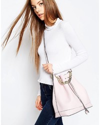 Sac en cuir rose Asos