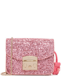 Sac en cuir rose Furla