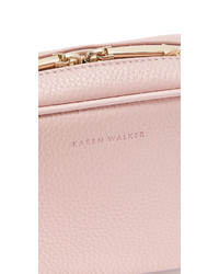 Sac en cuir rose Karen Walker