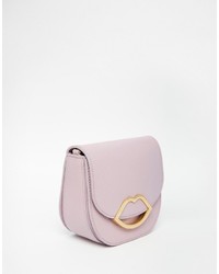 Sac en cuir rose Lulu Guinness