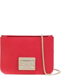 Sac en cuir rouge Furla