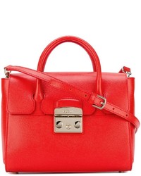 Sac en cuir rouge Furla