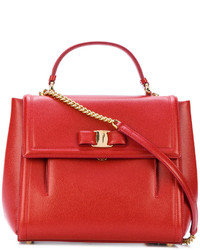 Sac en cuir rouge Salvatore Ferragamo