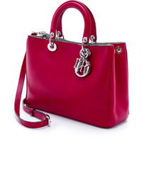 Sac en cuir rouge Christian Dior