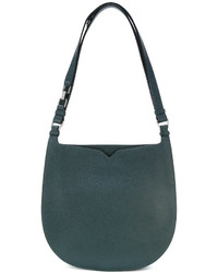 Sac en cuir vert foncé Valextra