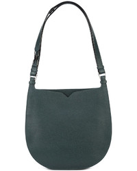 Sac en cuir vert foncé Valextra