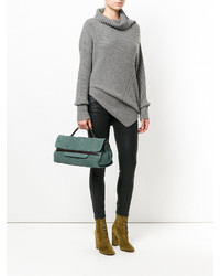 Sac en cuir vert menthe Zanellato