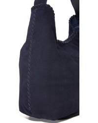 Sac en daim bleu marine Tory Burch