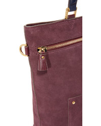 Sac en daim bordeaux Anya Hindmarch