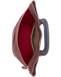 Sac en daim bordeaux Anya Hindmarch