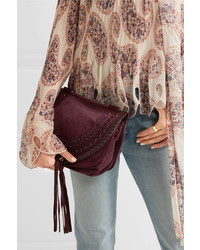 Sac en daim bordeaux See by Chloe