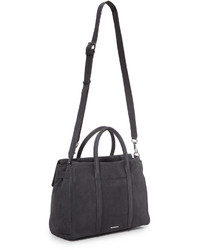 Sac en daim gris foncé Rebecca Minkoff