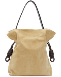 Sac en daim marron clair Loewe