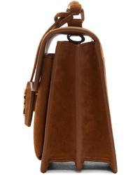 Sac en daim marron Saint Laurent