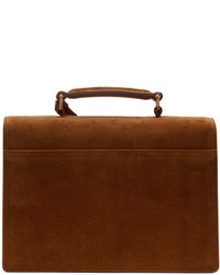 Sac en daim marron Saint Laurent