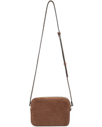 Sac en daim marron Lanvin