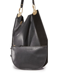 Sac en daim noir Diane von Furstenberg