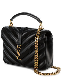 Sac en daim noir Saint Laurent