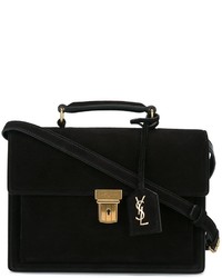 Sac en daim noir Saint Laurent