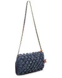 Sac en denim bleu marine M Missoni