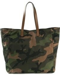 Sac en toile camouflage vert foncé