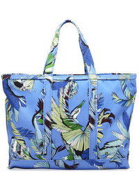 Sac en toile imprimé bleu clair