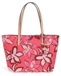 Sac fourre-tout à fleurs fuchsia