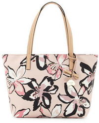 Sac fourre-tout à fleurs rose