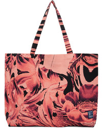 Sac fourre-tout à fleurs rose