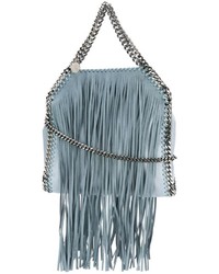 Sac fourre-tout à franges bleu clair