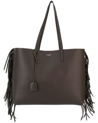 Sac fourre-tout à franges gris foncé