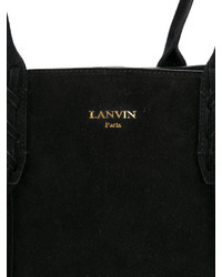 Sac fourre-tout à franges noir Lanvin