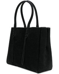 Sac fourre-tout à franges noir Lanvin