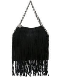 Sac fourre-tout à franges noir Stella McCartney