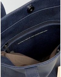 Sac fourre-tout bleu marine Matt & Nat