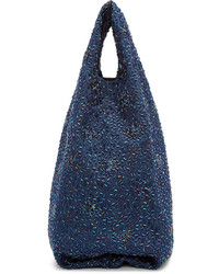 Sac fourre-tout bleu marine Ashish