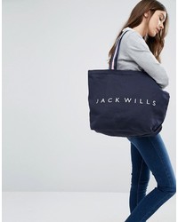 Sac fourre-tout bleu marine Jack Wills