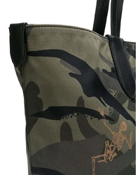 Sac fourre-tout camouflage olive Alexander McQueen