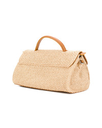 Sac fourre-tout de paille beige Zanellato