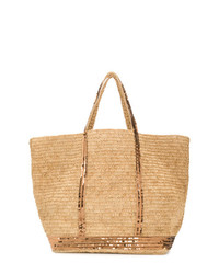 Sac fourre-tout de paille marron clair Vanessa Bruno