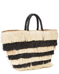 Sac fourre-tout de paille noir Kayu