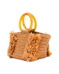 Sac fourre-tout de paille tabac Carolina Santo Domingo